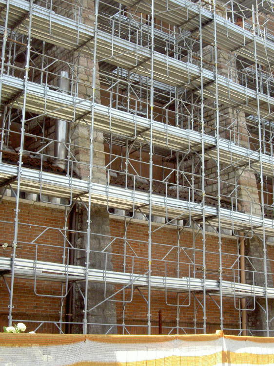 ristrutturazione 2007 ponteggi parete esterna